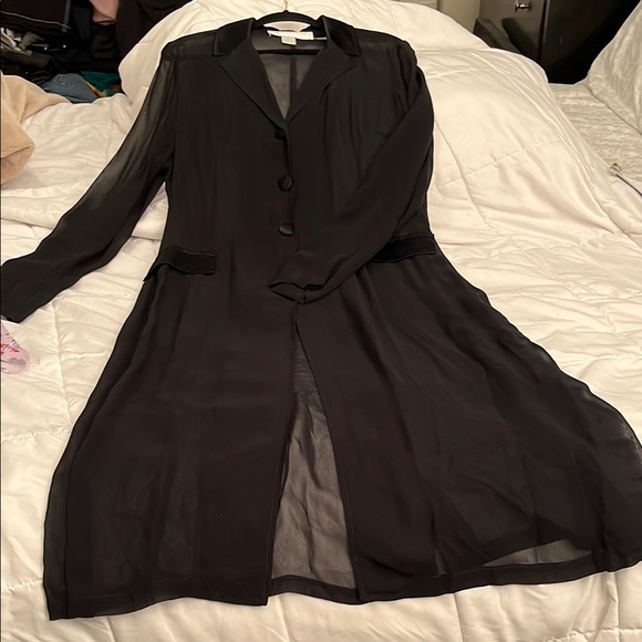 Hugo Buscati Dresses & Skirts - Elegant Black Sheer duster, Hugo biscotti designer